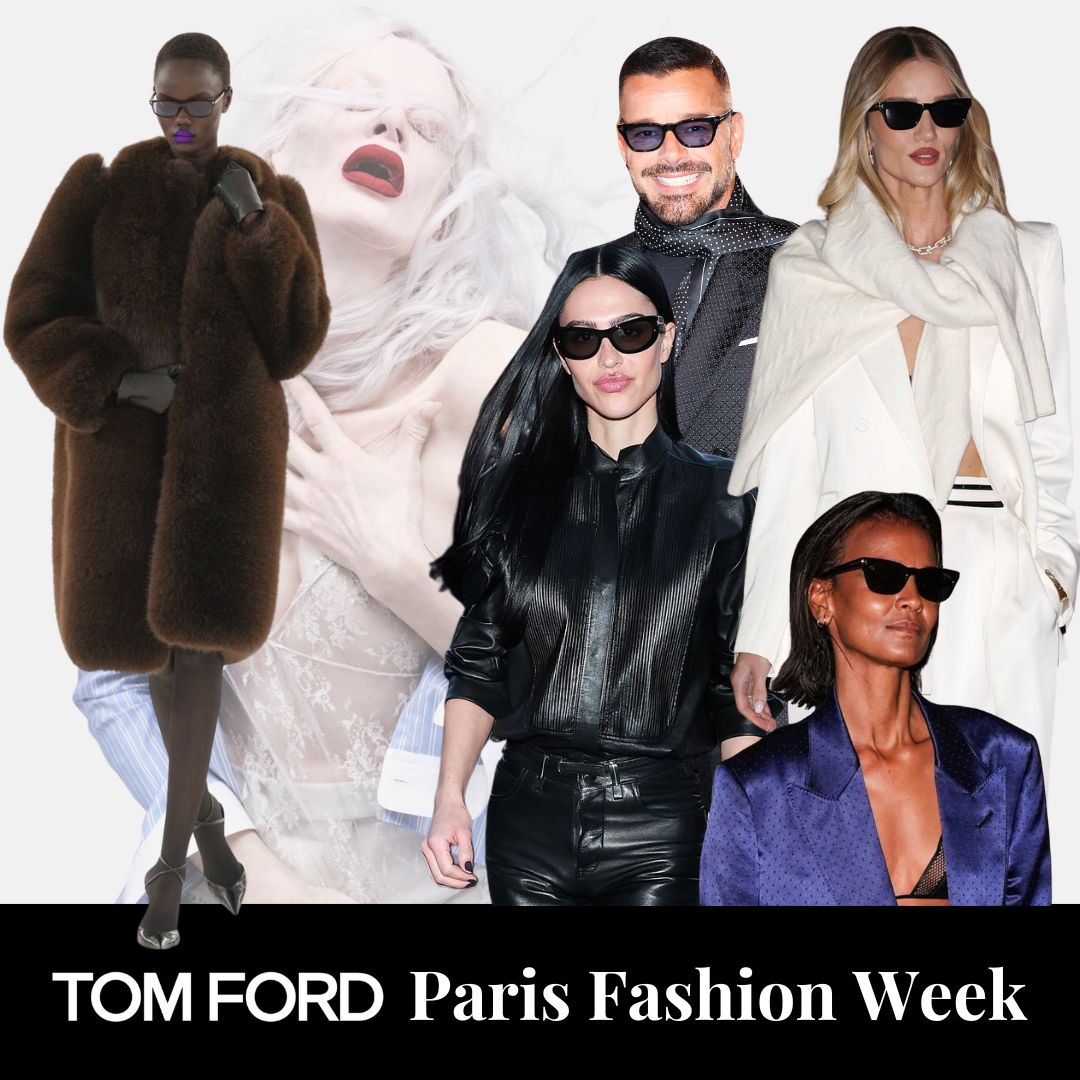 Celebrity Eyewear at Tom Ford F/W 2026 Paris Fashion Week – Pretavoir