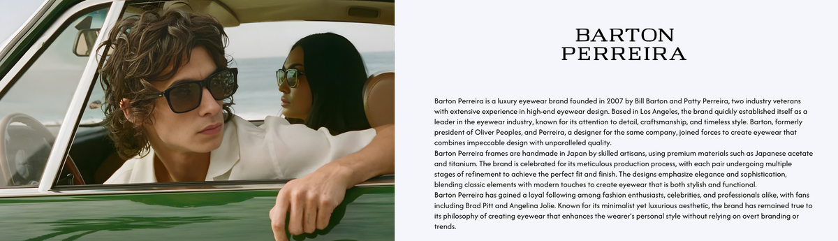 Barton Perreira Glasses Barton Perreira Glasses