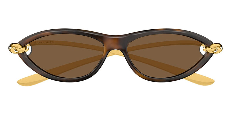Bottega Veneta Cat Eye Sunglasses Ivory Frame Brown Lens Luxury Eyewear Prisma Cat Eye Sunglasses in Ivory/brown | Bottega Veneta PT main image 2