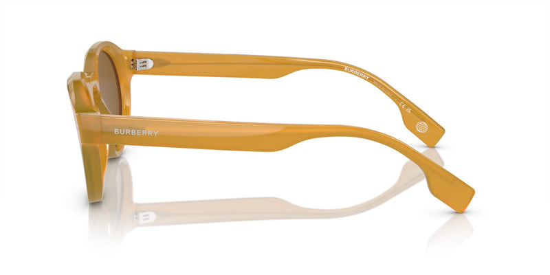 NEW Burberry BE4404 Round Sunglasses Honey Amber Acetate Italy 50mm Burberry BE4404 4094/73 Sunglasses - US main image 4