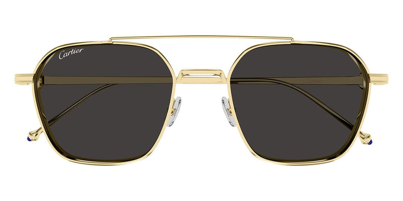 Cartier メンズ ゴールドフレーム アビエーターサングラス Cartier CT0618S 001 Sunglasses - US