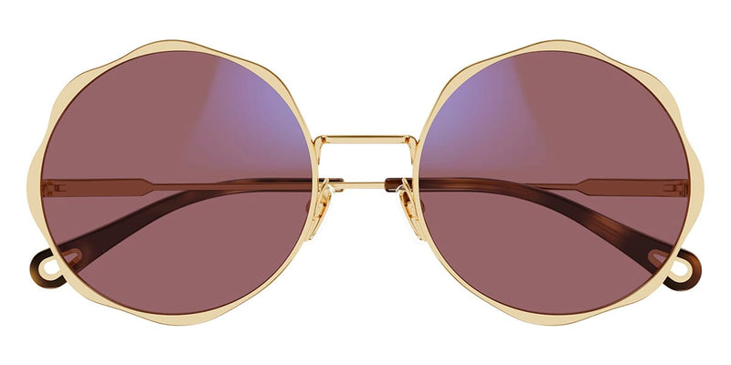 Chloe Round store Frame Sunglasses Mauve / Brown