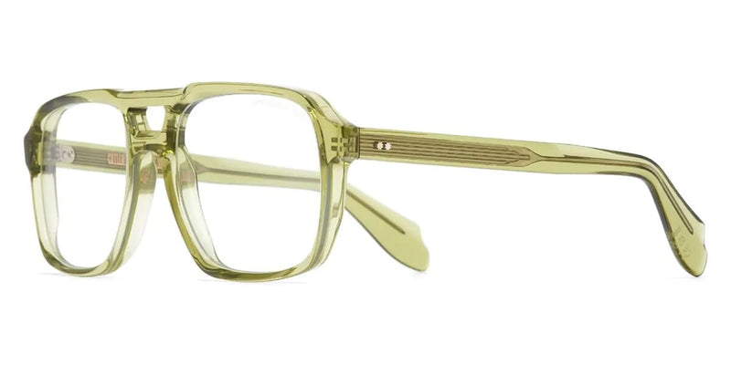 Cutler and Gross 1394 12 Crystal Green Glasses - US