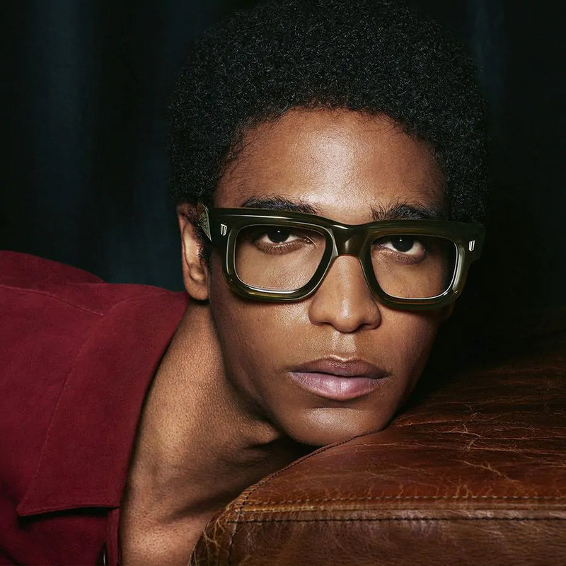 Cutler and Gross 1402 03 Olive Glasses - US