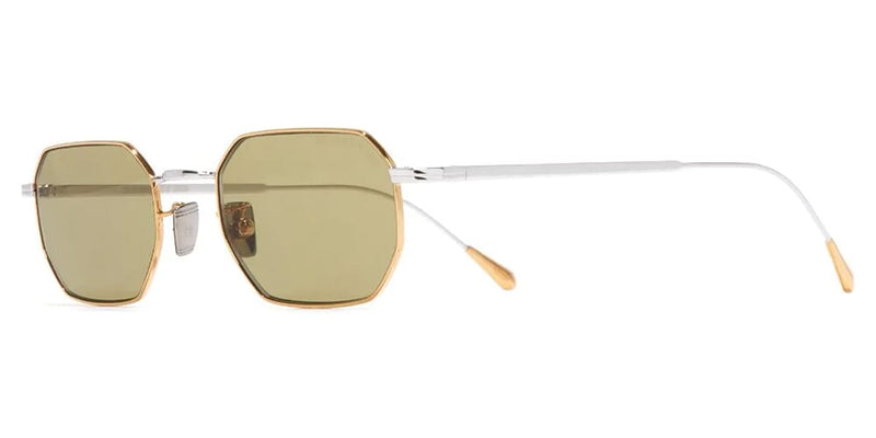 Cutler and Gross Sun Aurum 0005 04 Rhodium 24KT Gold Sunglasses US