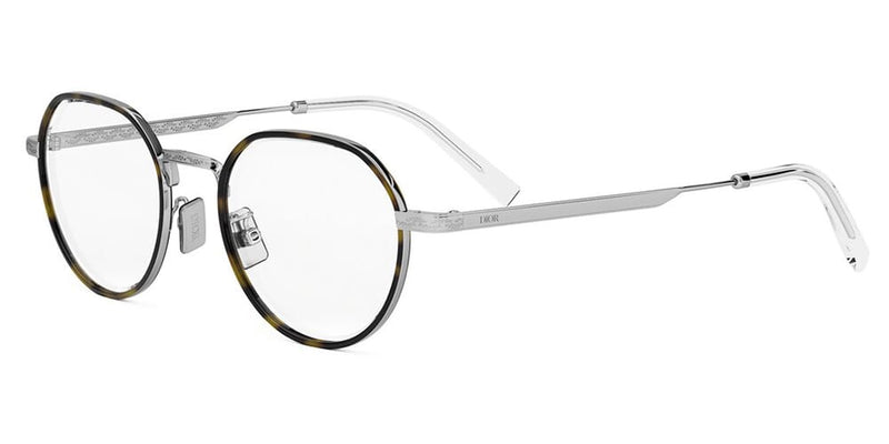 Christian Dior メガネ 眼鏡 チタン 度入りトロッター シルバー Christian Dior - Christian Dior メガネ 眼鏡 チタン 度入り