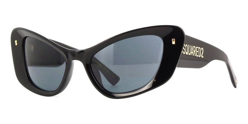 Luxury DSquared2 sunglasses BLACK  CATEYE Dsquared2 D2 0118/S 807IR Sunglasses - US main image 4