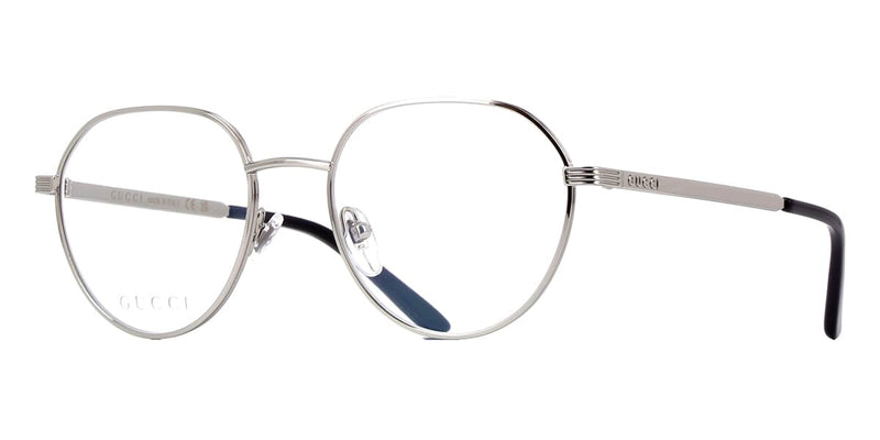 Gucci Shiny Silver 2024 Glitter Prescription Glasses