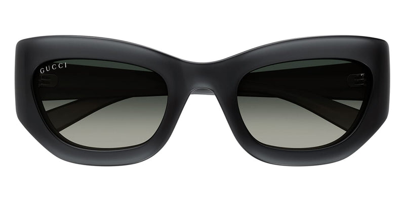 Gucci GG1784S 001 Sunglasses Dark Grey Cat Eye Frame, Grey Lenses GUCCI - GG1784S-001 main image 2