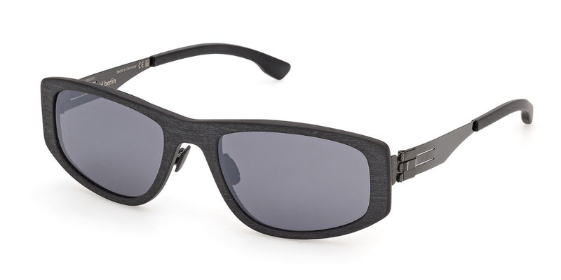 ic! berlin Priya Matte Coarse Black Sunglasses - US