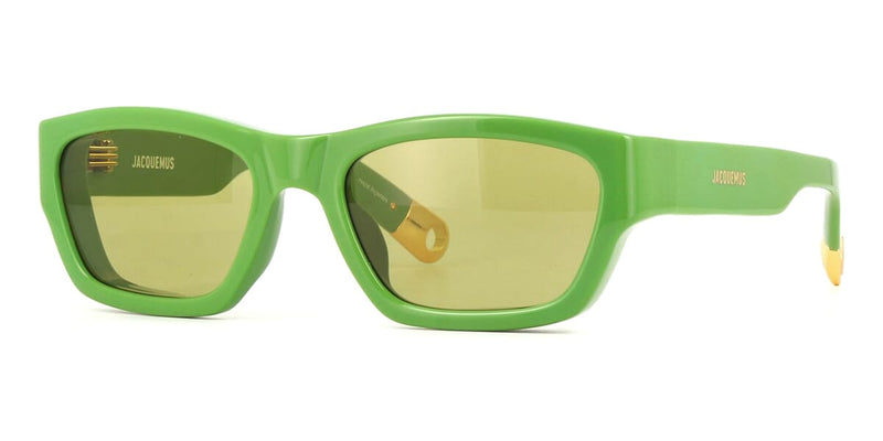 NEW JACQUEMUS SUNGLASSES, GREEN UNISEX EYEWEAR JACQUEMUS MERIDIANO JAC/9 C3 Jacquemus Sunglasses with logo | Women main image 3