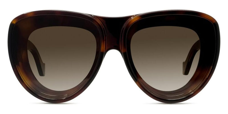 Loewe LW40117I 52A Sunglasses Dark Havana/Black Cat Eye Frame, Grey Lenses Loewe Inflated LW40117I XXS (47 - 24) with Grey lenses and  main image 4