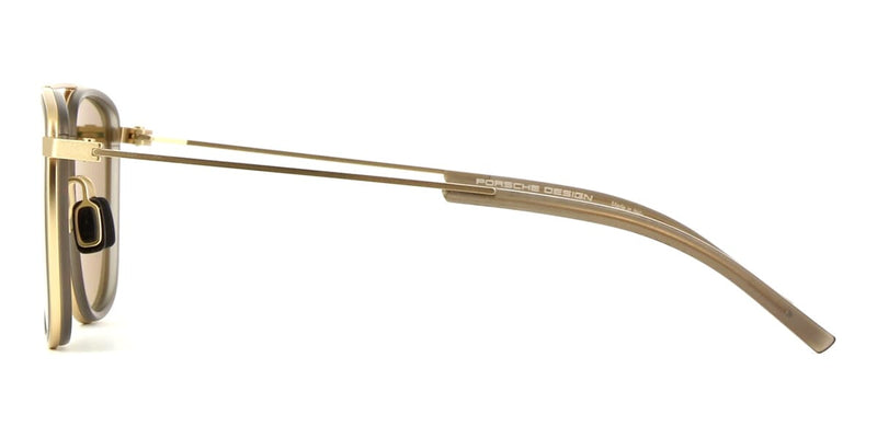 Porsche Design 8692 D Gold with Green Mirrored Lenses Sunglasses - US