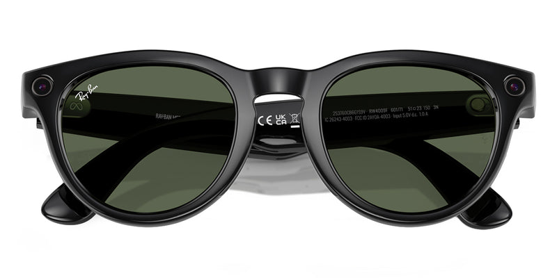 Ray-Ban  Headliner レイバン メタ RW4009F Ray-Ban® META Headliner RW4009F Wayfarer Sunglasses | EyeOns.com