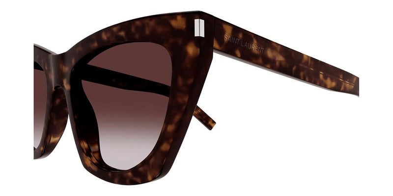 ?️ New Saint Laurent SL214 KATE 035 Sunglasses - Ivory Frame, Black Lenses Amazon.com: SAINT LAURENT SL 214 KATE Cat-Eye Shape  main image 4
