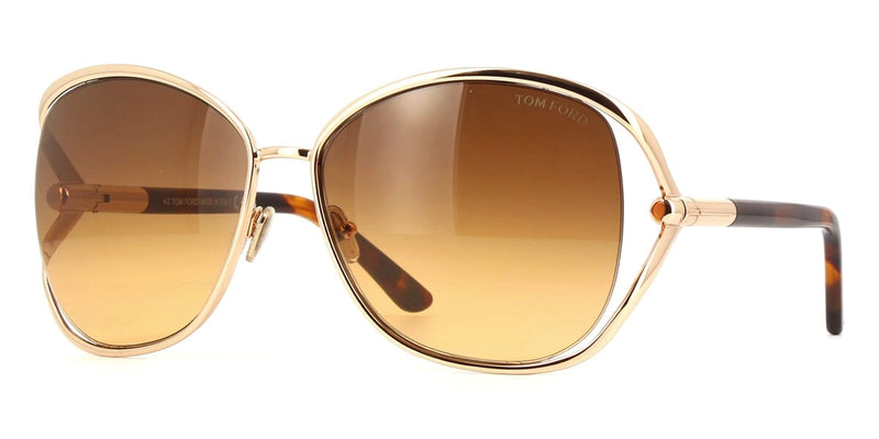 Tom Ford FT0809-K 69K 61mm Burgundy deals Gold Sunglasses