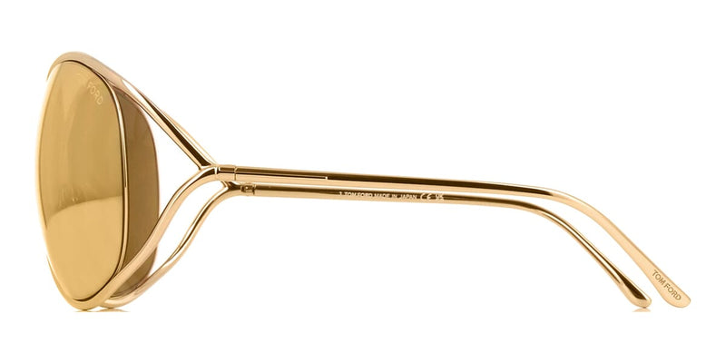 NIB! Tom Ford Women\'s Sunglasses - Gold and Brown - Mirrored Tom Ford ICON FT1252 Sunglasses | Free Shipping | Edward Beiner main image 3