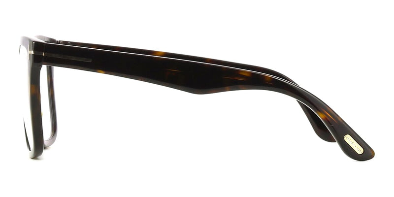 New Tom Ford FT6069-B 052 Tortoiseshell Magnetic Clip-On Square Glasses Tom Ford Clip-on Glasses 052 Dark Havana - eye-oo.com main image 3