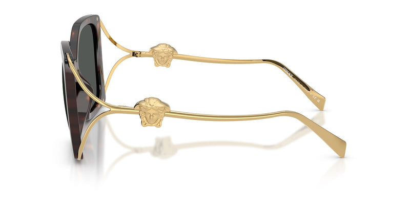 NEW VERSACE SUNGLASSES HAVANA GOLD WOMEN EYEWEAR VERSACE VE4502U 108/87 VE4502U Sunglasses - Versace Authorized Retailer  main image 4