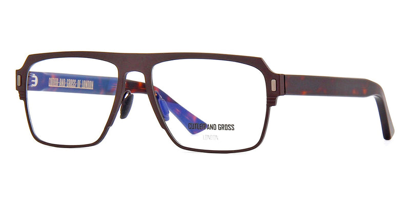 Cutler and Gross 1364 02 Matte Brown Titanium Glasses | Shop Now - US