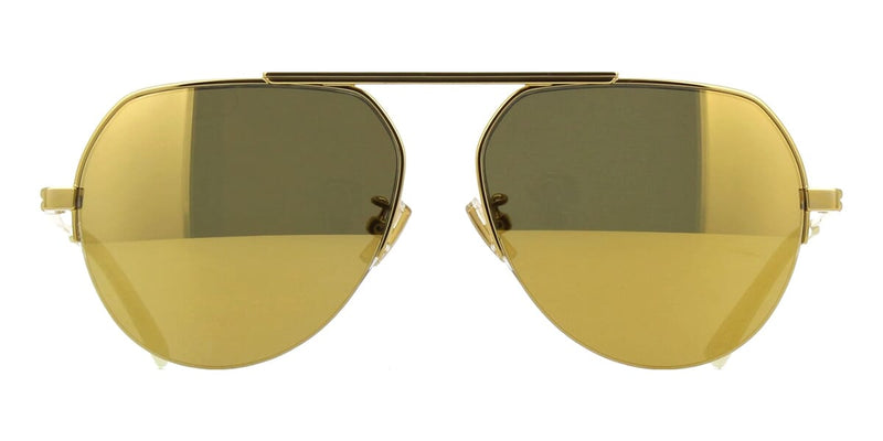 Gold aviator sunglasses Bottega Veneta BV 1194 col.002 gold, Occhiali