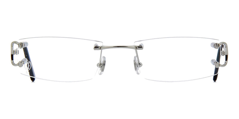 Cartier Piccadilly CT0092O 002 Rimless Silver Platinum Glasses - US