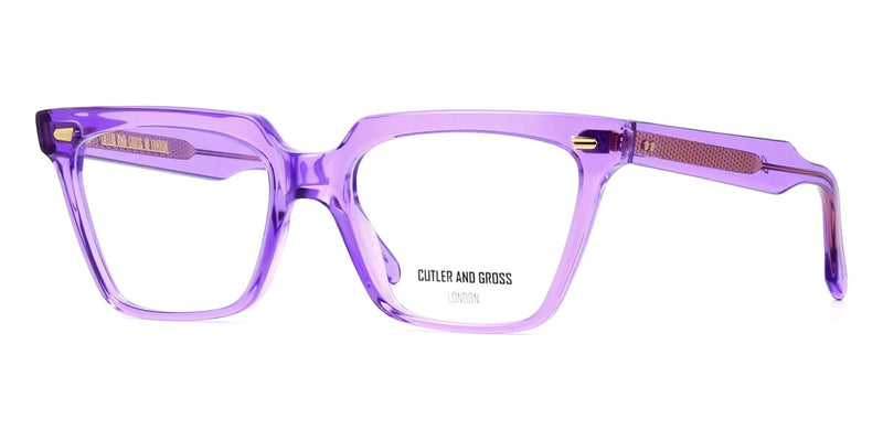 Cutler and Gross 1346 08 Classic Purple Crystal Glasses - US display picture 3