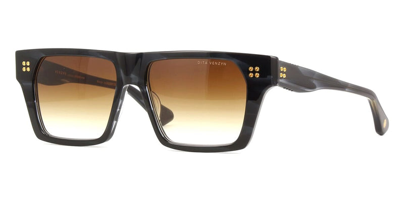 Dita Venzyn Sun Unisex Sunglasses - Black Iron/Grey Shaded