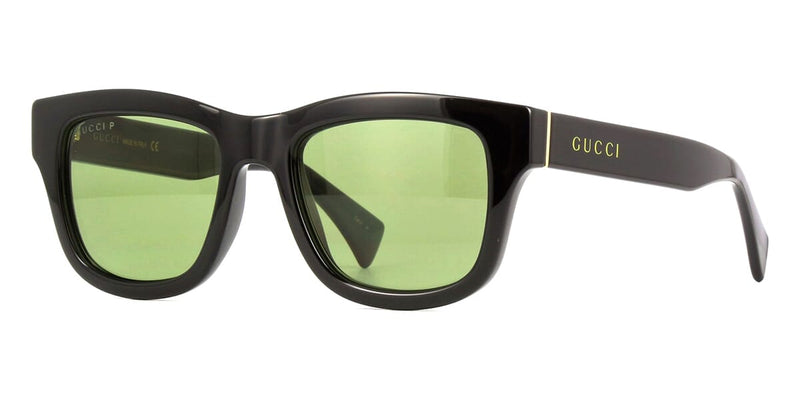 New sold Gucci designer Mens polarized Sunglasses black green GG003SN 52-21-145