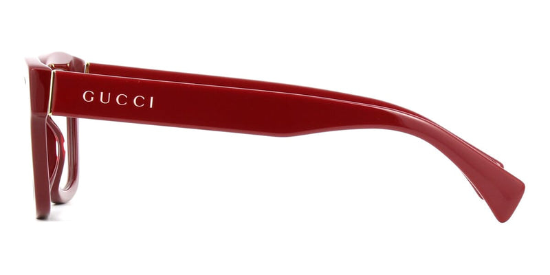 Gucci red frame glasses best sale