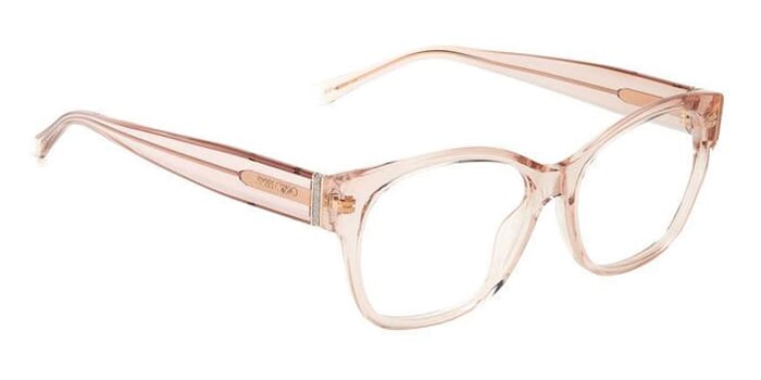 JIMMY CHOO JC 41 130 Eyeglasses Transparent Light selling Pink Frame 53mm