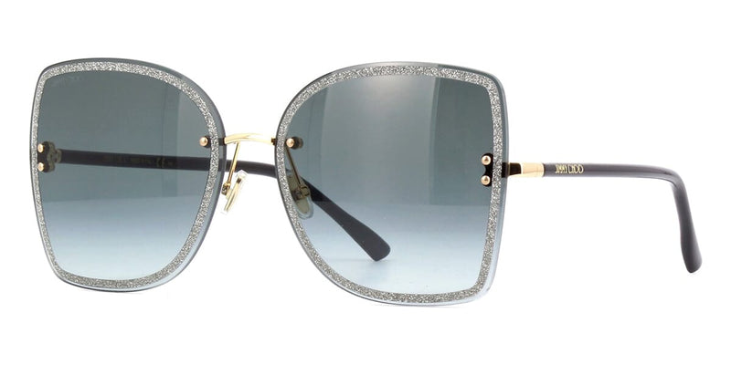 Jimmy Choo 58mm Round Frame Sunglasses w/ Chain 