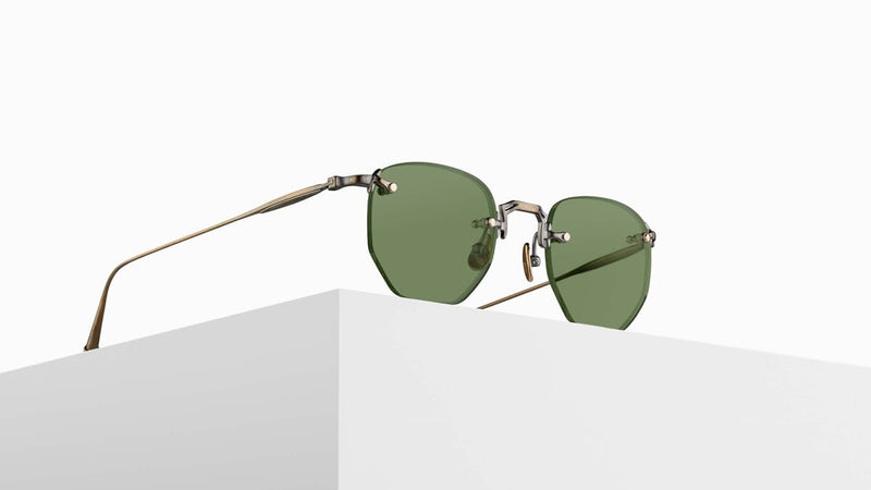 Matsuda Sun M3104-A AG with Geometric Sage Green Sunglasses - US