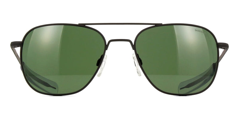 Randolph Aviator Matte Black AF116 Sunglasses - US