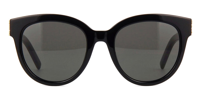Saint Laurent SL M89-003 Monogram Metal Spoiler 61MM Round Sunglasses W/Blk  Case