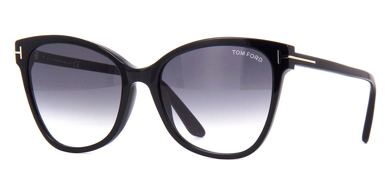  Eyeglasses Tom Ford FT 5800 -B 001 Shiny Black,t Logo/Blue  Block Lenses : Clothing, Shoes & Jewelry