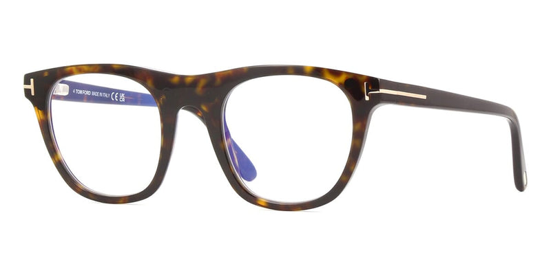 Tom Ford TF5895-B 052 Blue Control with Magnetic Clip-On Glasses - US