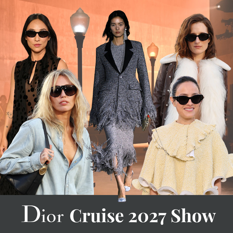 Dior Cruise 2027: Celebrity Eyewear Highlights