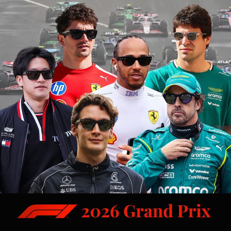 F1 Sunglasses: Eyewear from the 2026 Formula 1 Grand Prix Season