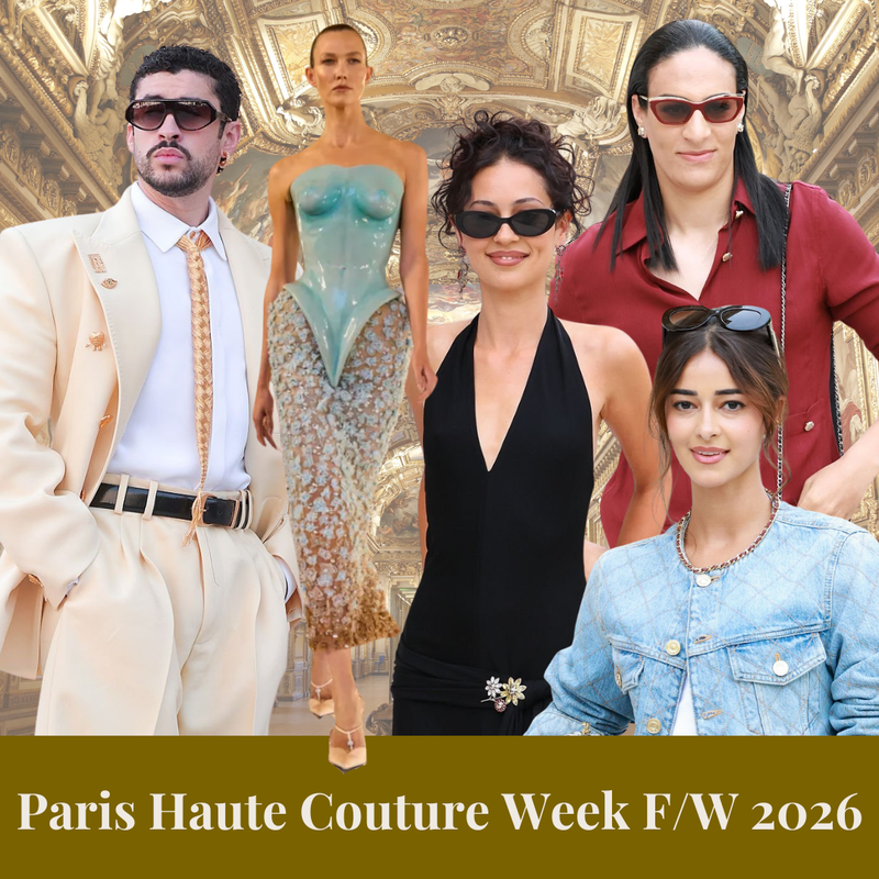 Standout Celebrity Sunglasses Seen at Paris Haute Couture Week F/W 2026