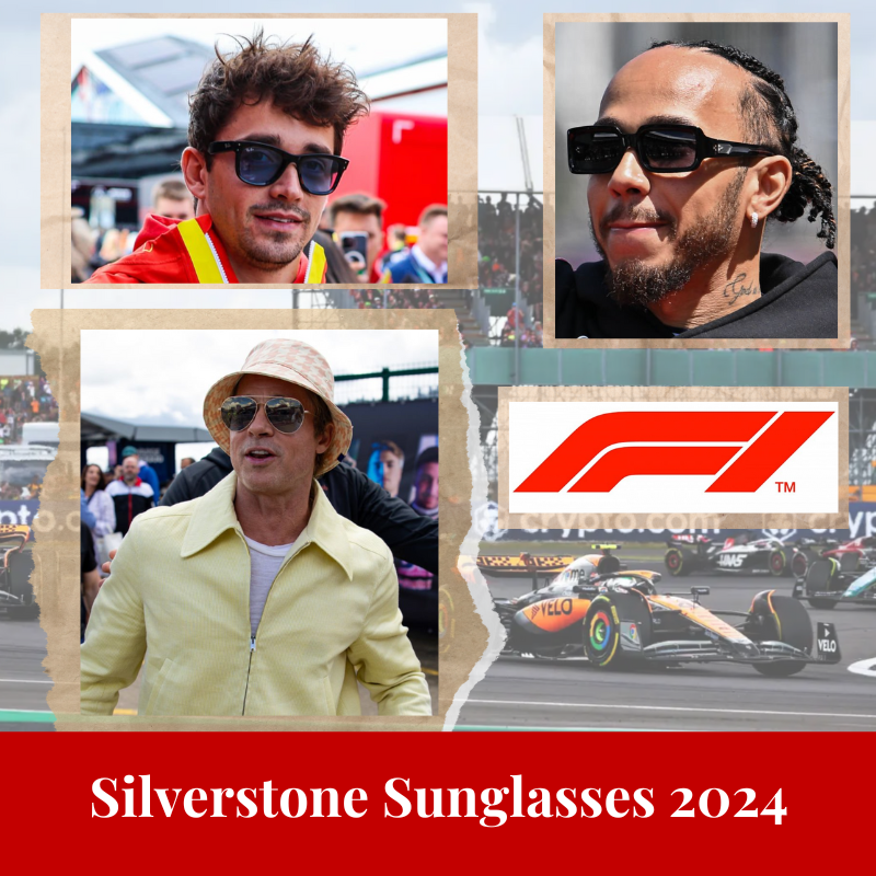 Sunglasses worn by celebrities at the F1 Grand Prix Silverstone Circuit 2024