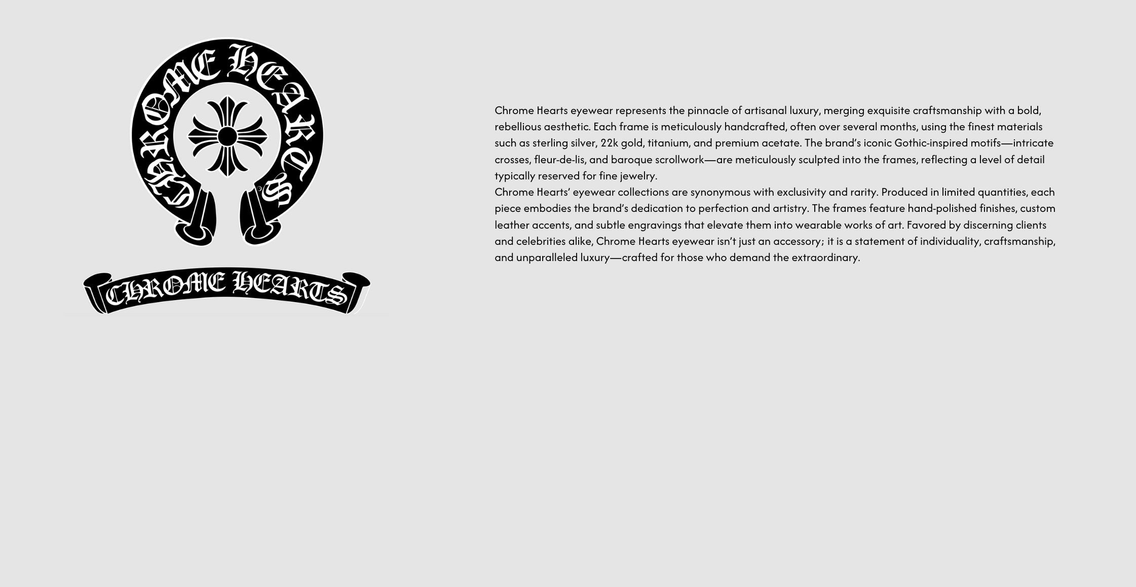 CHROME HEARTS Sunglasses | The Finest Eyewear Collection.. - US