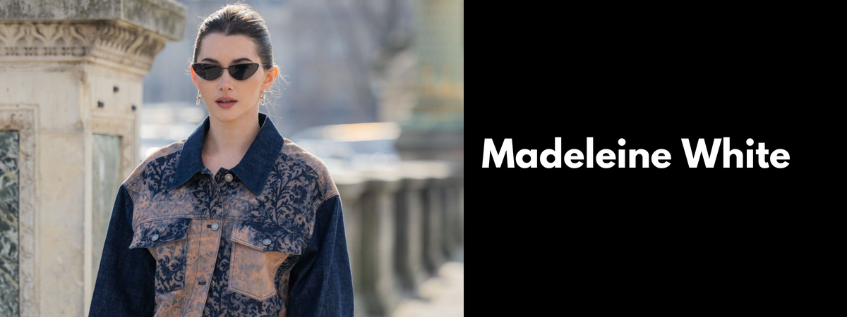 Madeleine White Sunglasses