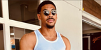 Aaron Pierre was seen wearing gold Ray-Ban Round Metal RB 3447 9196/48 Polarised sunglasses with black lenses in his Instagram post