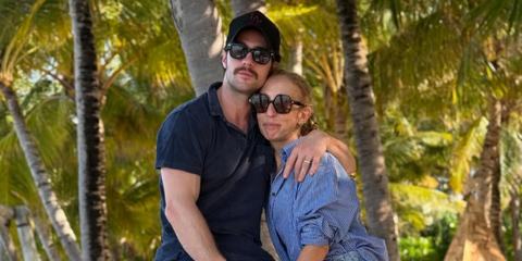 Aaron Taylor-Johnson (pictured left) is seen wearing Tom Ford Snowdon TF0237 01D Polarised square sunglasses during his holiday in Maldives with wife, Sam Taylor-Johnson