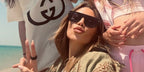 Model Abbey Clancy was seen wearing black Tom Ford Dunning-02 TF907 01V sunglasses during her family trip to Qatar in May 2025