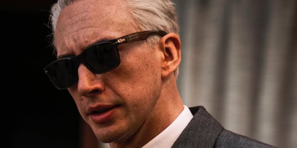 Adam Driver was seen wearing black Persol 3048S 95/31 sunglasses in 2023 movie "Ferrari" as Enzo Ferrari