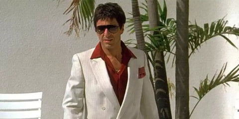 Recreate Al Pacino's iconic Tony Montana look from Scarface with Carrera Superchampion V812K sunglasses