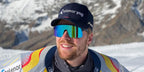 Norwegian alpine ski racer Aleksander Kilde was seen wearing black Oakley Sutro Lite OO9463 15 sunglasses with Prizm sapphire lenses in Oakley's social media post, December 2020.
