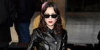 Alexa Chung was seen wearing black Gucci GG1539S 001 square sunglasses to attend the Gucci Fall/Winter 2024 fashion show during Milan Fashion Week